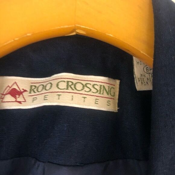Roo Crossing Blue Two Buttons Blazer size 8P - Picture 2 of 7
